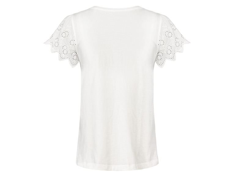 Gehe zu Vollbildansicht: esmara® Damen T-Shirt mit Spitze, aus reiner Baumwolle - Bild 10