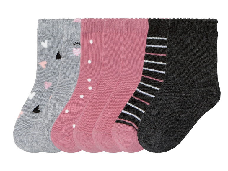 Gehe zu Vollbildansicht: lupilu® Kleinkinder Mädchen Socken mit Bio-Baumwolle, 7 Paar - Bild 2