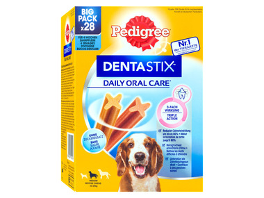 Pedigree Denta Stix Daily Oral Care Hundesnacks für mittelgroße Hunde, 720 g