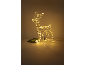 Leuchtendes Weihnachtsrentier mit Tannenzweig und Ornament