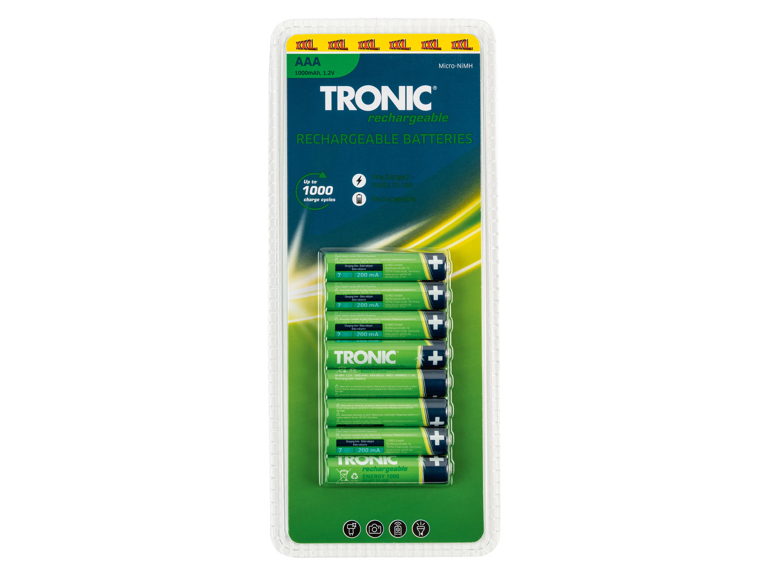 TRONIC® 2 8 Stück Akkus Use« »Ready