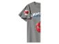 Graues Kinder-T-Shirt mit Rennwagen-Aufdruck und „LIGHTNING McQUEEN 95“-Schriftzug.