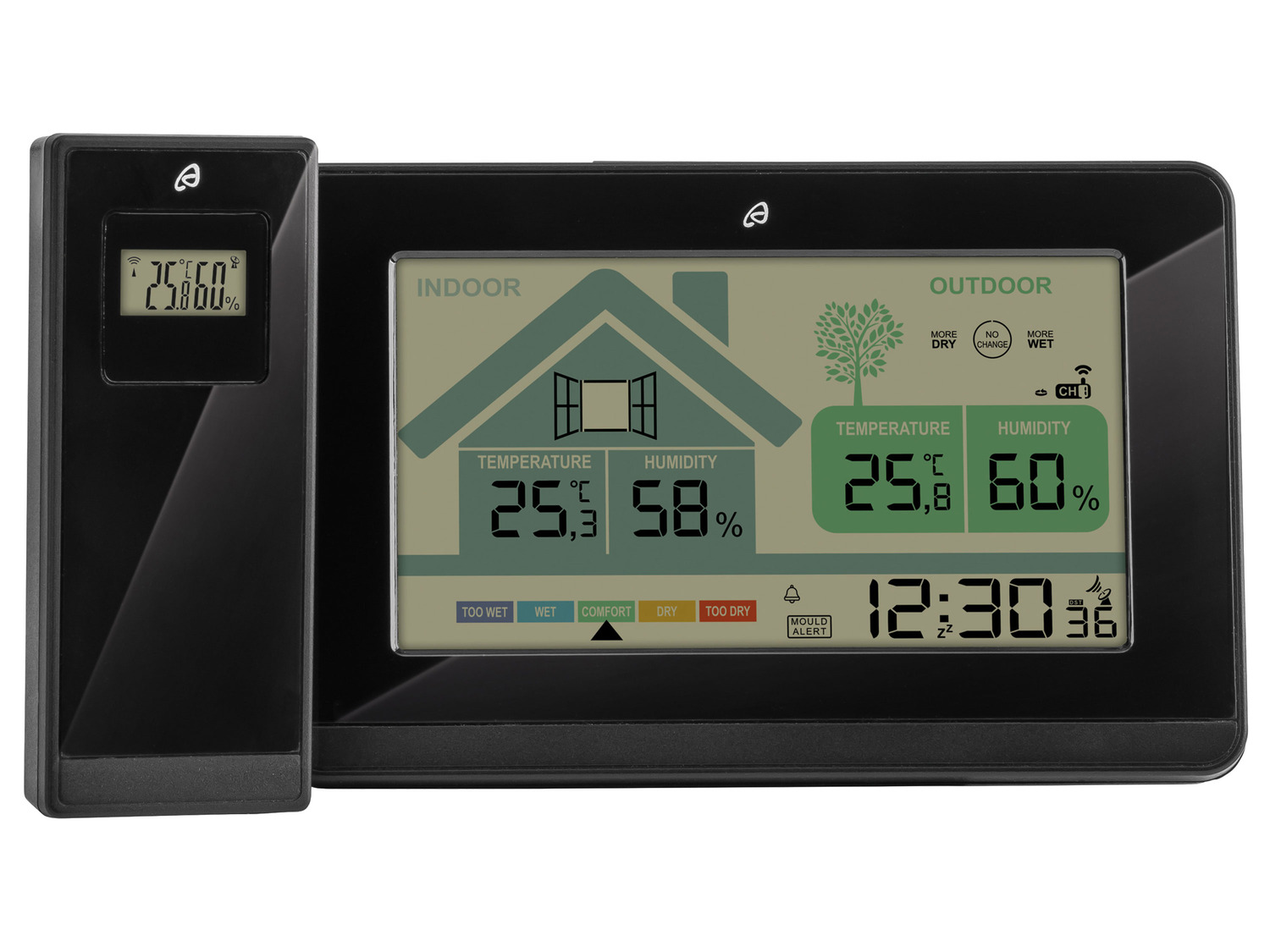 funkuhr mit wetterstation lidl