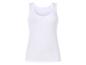 Weißes ärmelloses Damen-Tanktop