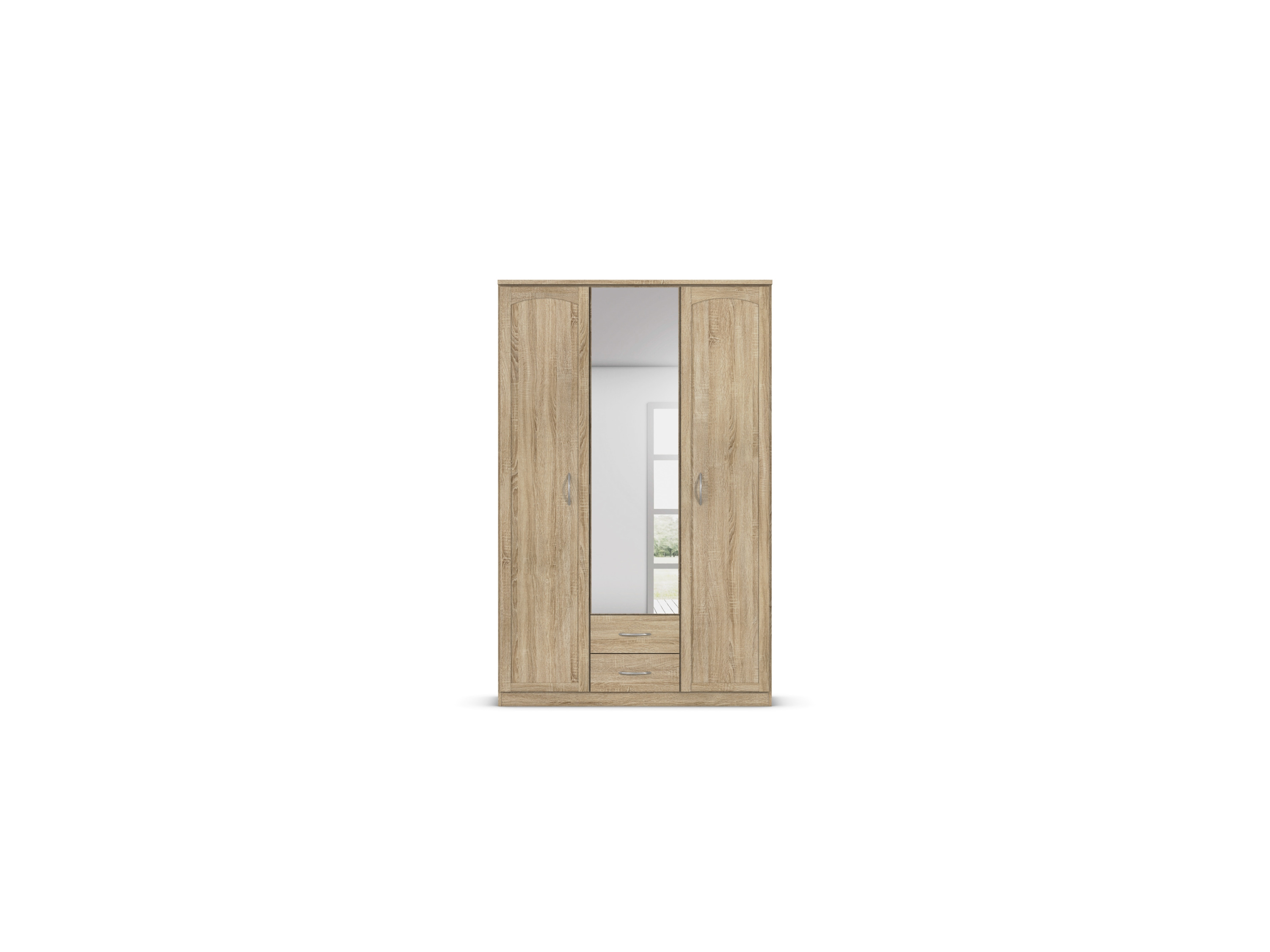 RAUCH BLUE Torrent Drehtürenschrank (Eiche sonoma, Breite 136 cm / Höhe 212 cm) – Bild 3 von 4