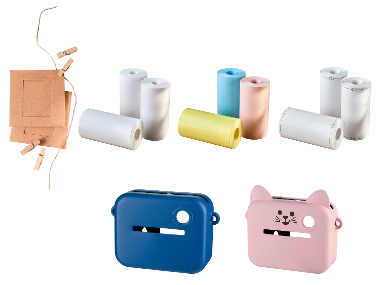 TRONIC® Bilderrahmen-Girlande / Papierrollen / Silikonhülle / Kameragurt