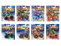 Hot Wheels Monster Trucks mit verschiedenen Designs, darunter Mario, Batman und Dinosaurier-Themen.