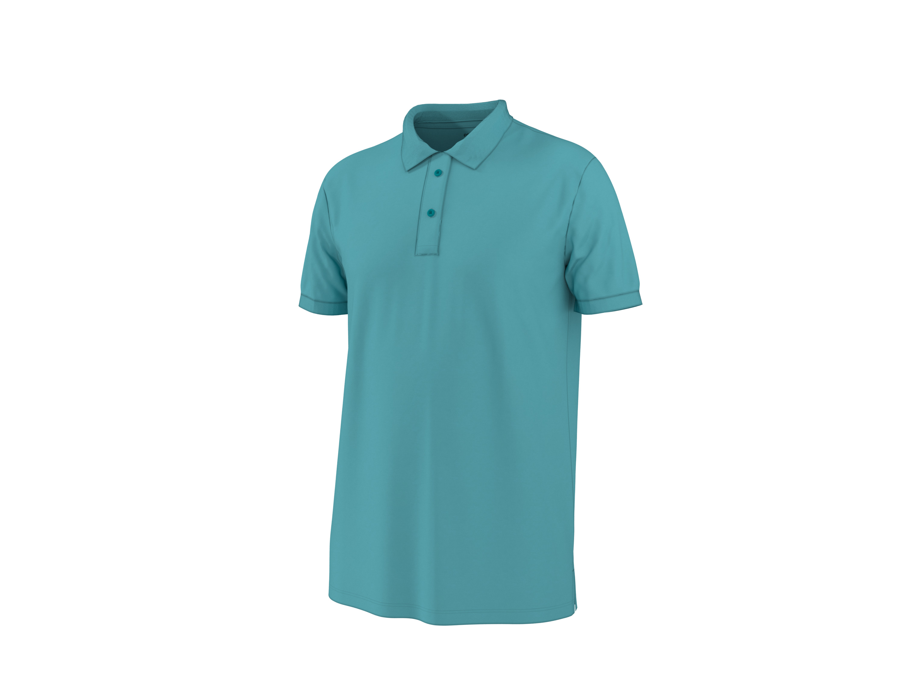 ESMARA MEN Herren Piqué Poloshirt (Blau, M (48/50)) – Bild 3 von 4