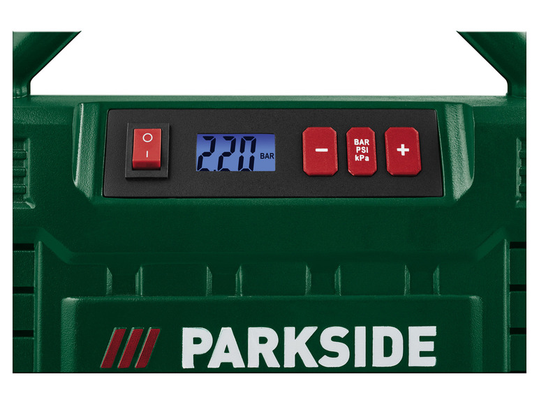 Gehe zu Vollbildansicht: PARKSIDE® Kompressor mit digitaler Anzeige »PMK 150 A1«, tragbar, 12 V / 230 V - Bild 4