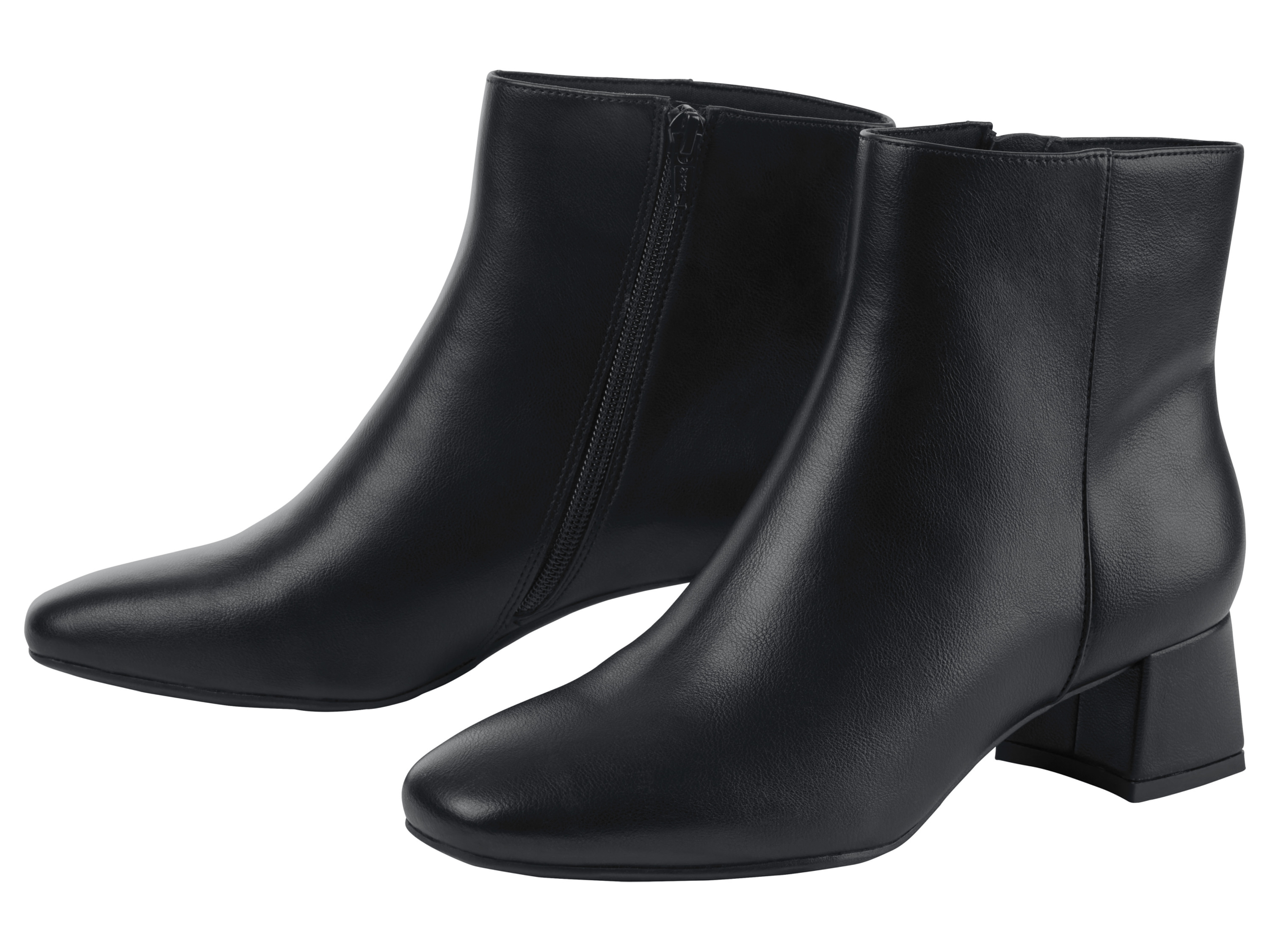 ESMARA® Damen Stiefeletten, mit seitlichen Reißverschlüssen (schwarz, 38)