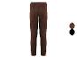 Braune Wildleder-Leggings mit schwarzer Farboption.