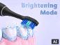 Elektrische Schallzahnbürste DENTALUX® im Aufhellungsmodus. [KI-generiertes Bild]