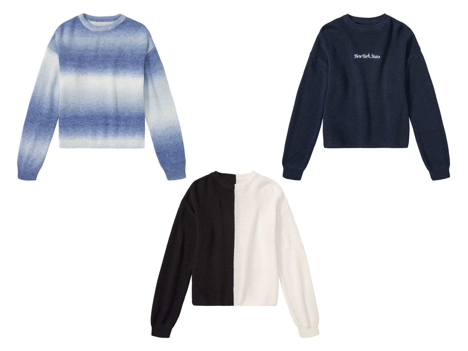 Kinder Strick-Set 2-teilig Mit Farbblock Design - Warme Baumwoll-Pullover & Hose Für Herbst & Winter