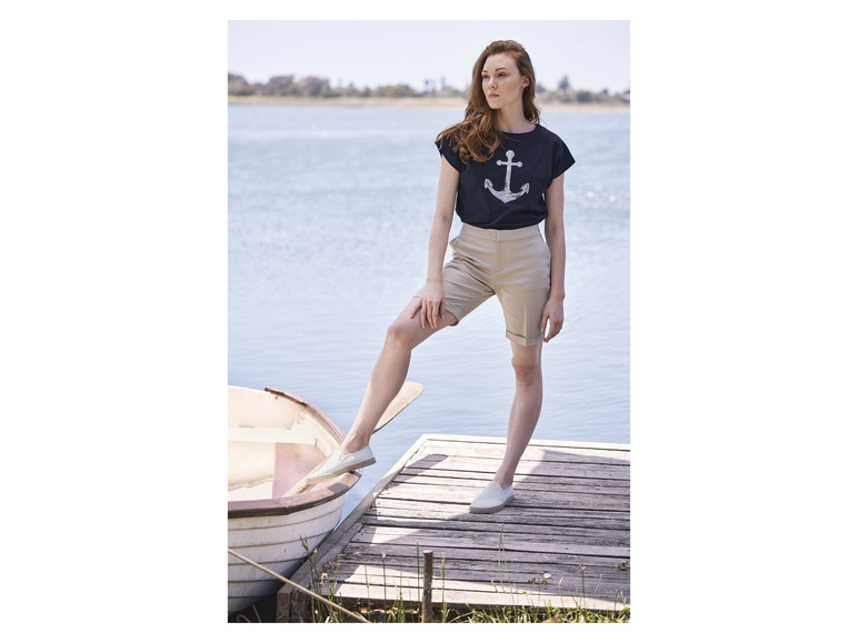 Gehe zu Vollbildansicht: esmara® Damen T-Shirt mit Paillettenbesatz - Bild 5