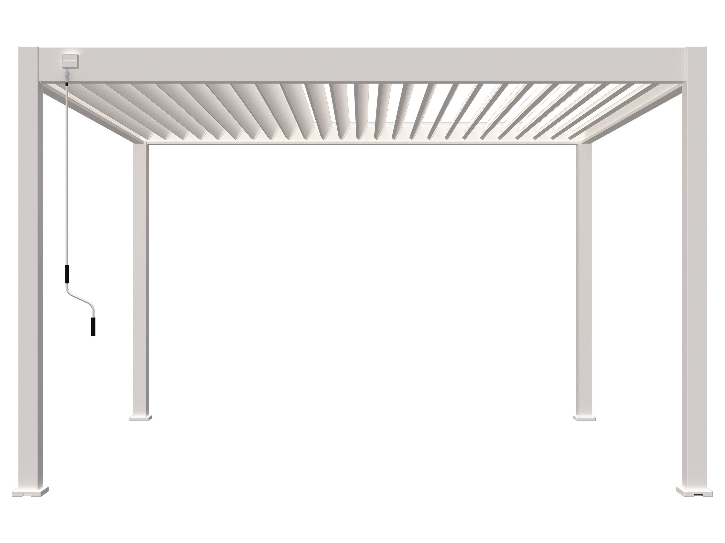 Pergoline Pavillon Superior (Weiß, 3,6×4 m) | 04260664391180