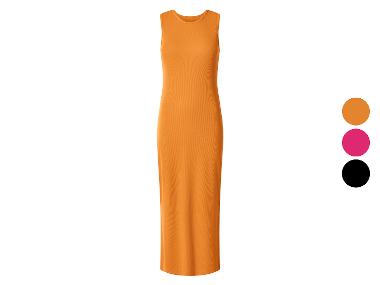 ESMARA® Damen geripptes Midi-Kleid