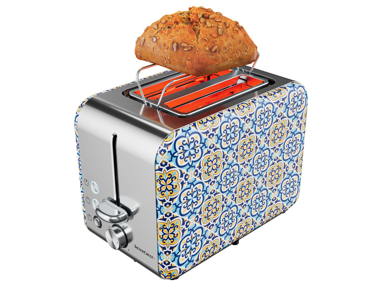 Gehe zu Vollbildansicht: SILVERCREST Toaster, mit integriertem Brötchenaufsatz, aus Edelstahl - Bild 8