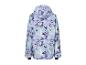 Kinder-Skijacke mit abstraktem blau-lila Muster