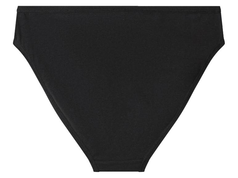 Einfacher schwarzer Slip mit hoher Taille