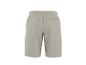 Beige Sweatshorts mit elastischem Bund und Gesäßtasche.