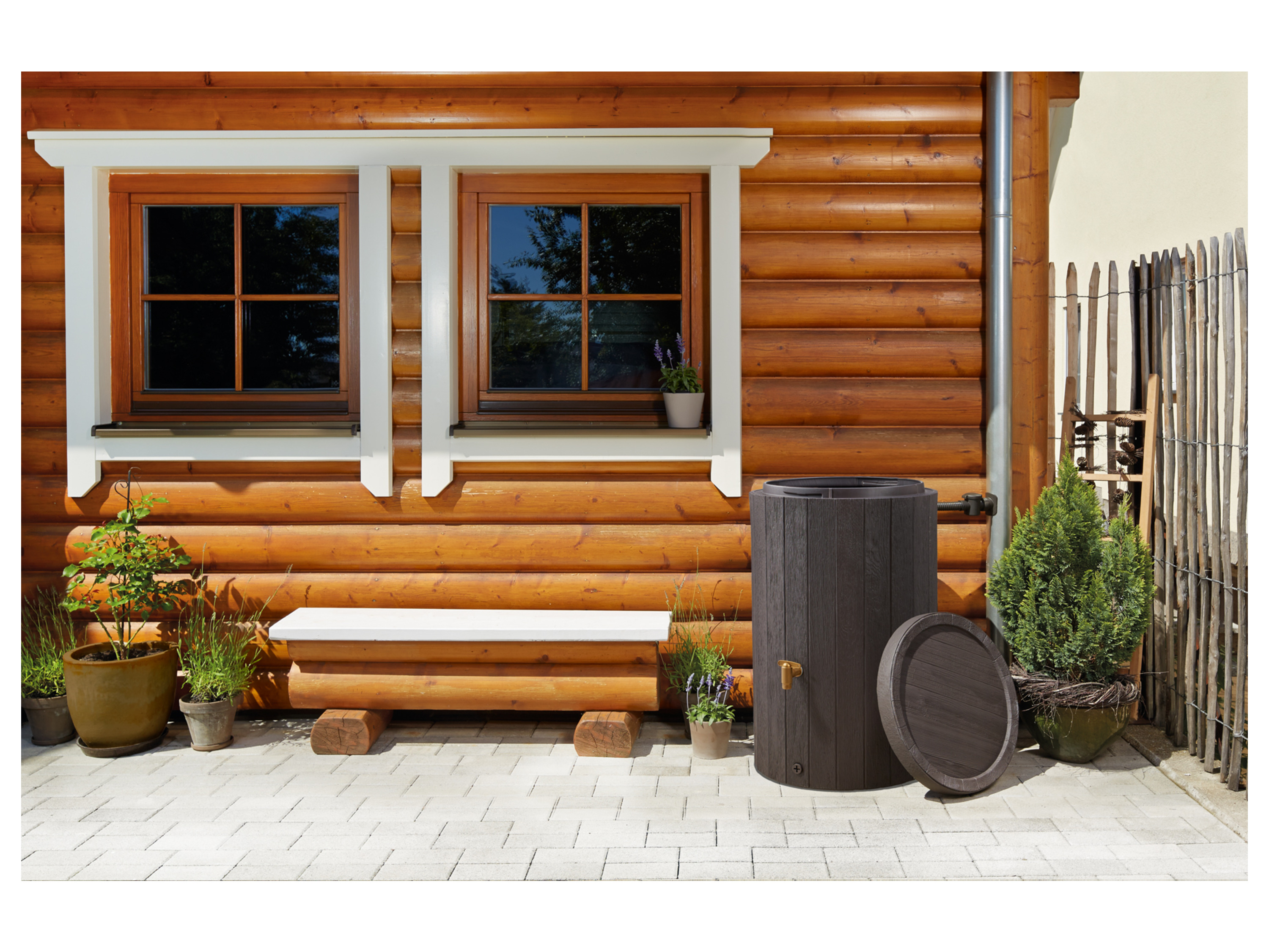 Thumbnail - 4rain Regenspeicher »Madera« 220 Liter, in Holzoptik, braun""