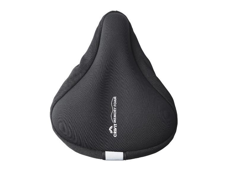 Schwarzer Crivit Memory Foam Fahrradsattelbezug