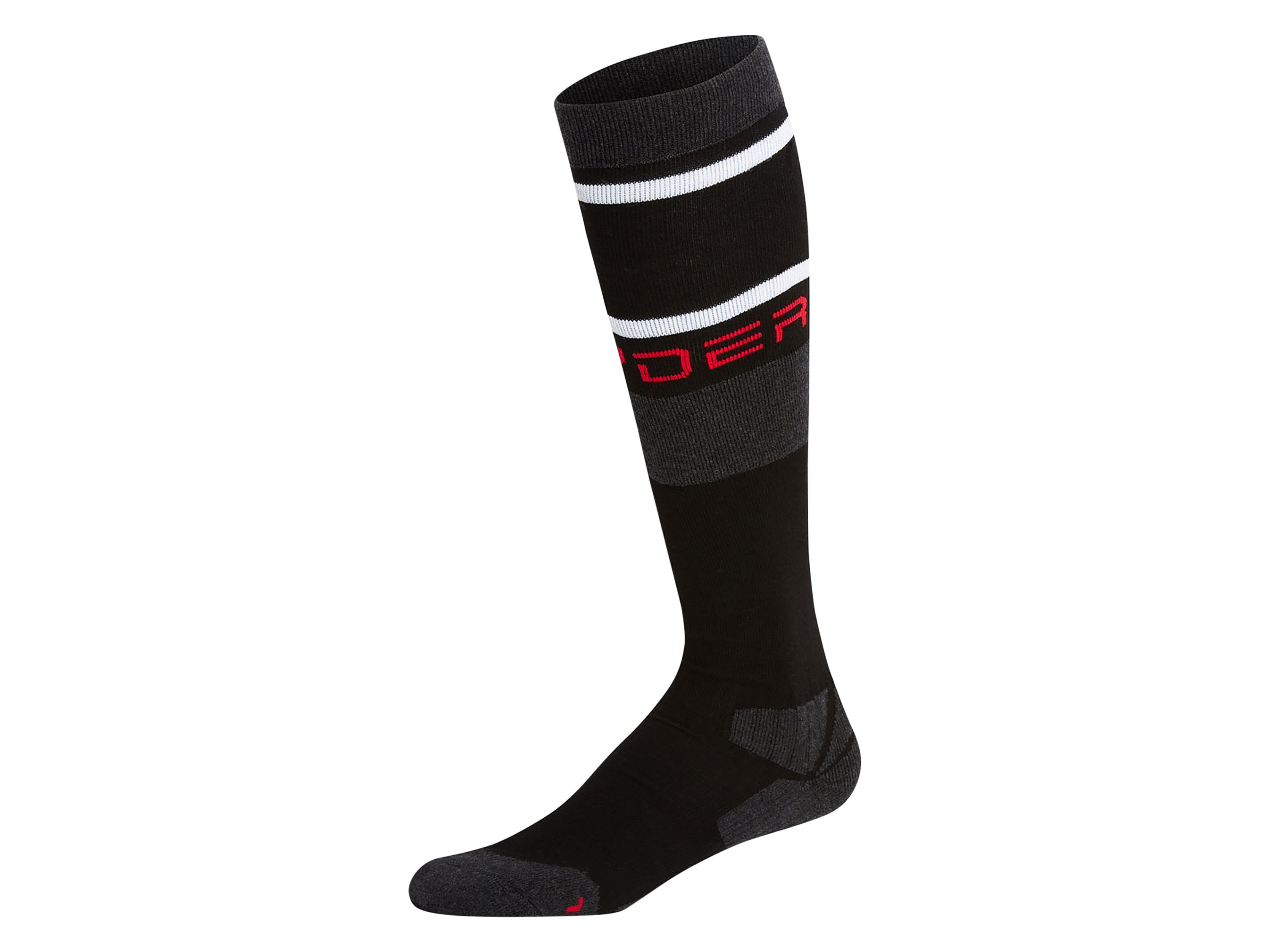 Thumbnail - SPYDER Herren Ski Socken (Schwarz/Rot, 39-42)