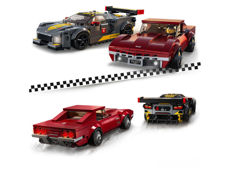 Gehe zu Vollbildansicht: LEGO® Speed Champions 76903 »Chevrolet Corvette C8.R und 1969 Chevrolet Corvette« - Bild 4