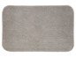 Eine graue Badezimmermatte mit weicher Textur.