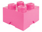 Eine rosa LEGO Aufbewahrungsbox.