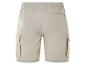 Beige Cargo-Shorts mit Kordelzug.