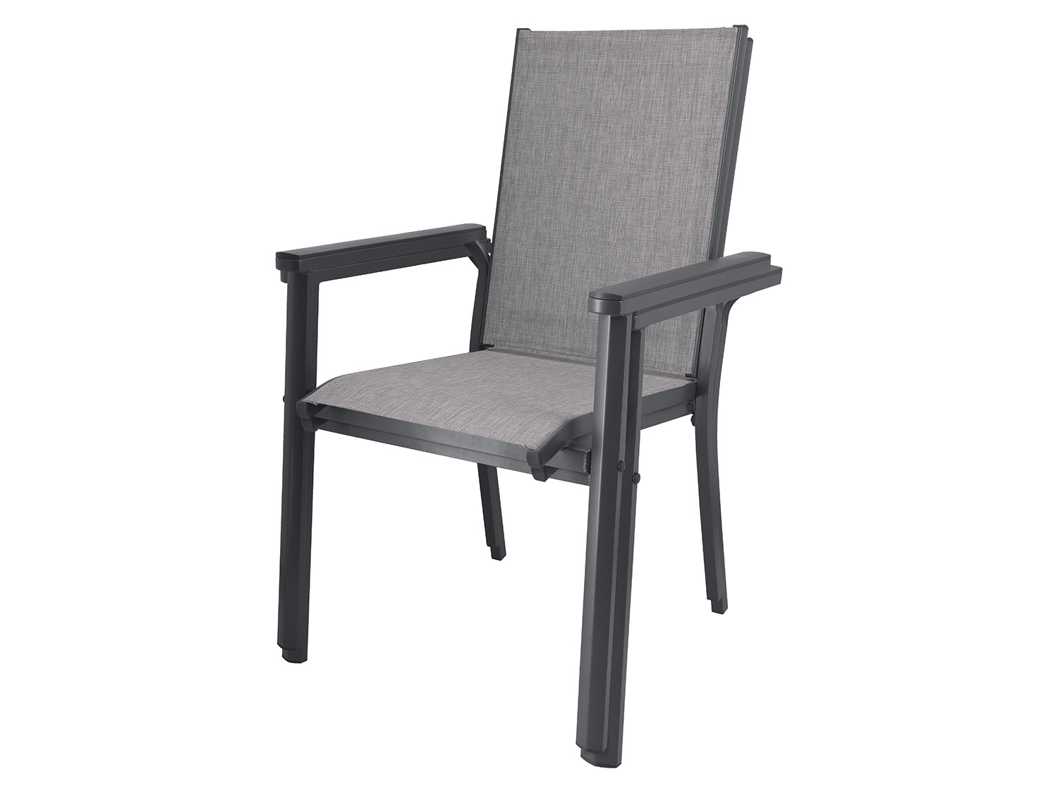 Thumbnail - LIVARNO® Alu-Stapelsessel »Houston« anthrazit/hellgrau-meliert