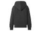 Schwarzer Kapuzenpullover, Rückansicht