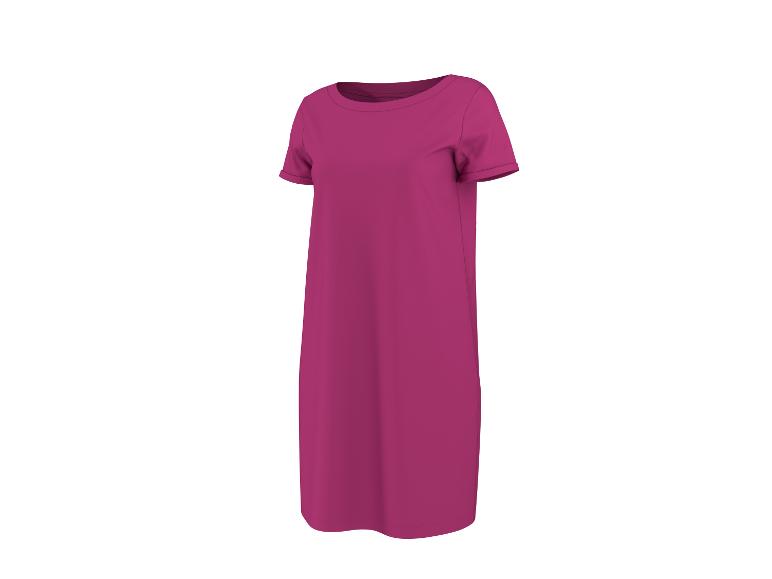 Fuchsia kurzärmeliges Kleid