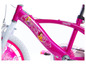 Ein rosafarbenes Kinderfahrrad mit Disney-Prinzessinnen-Motiven.