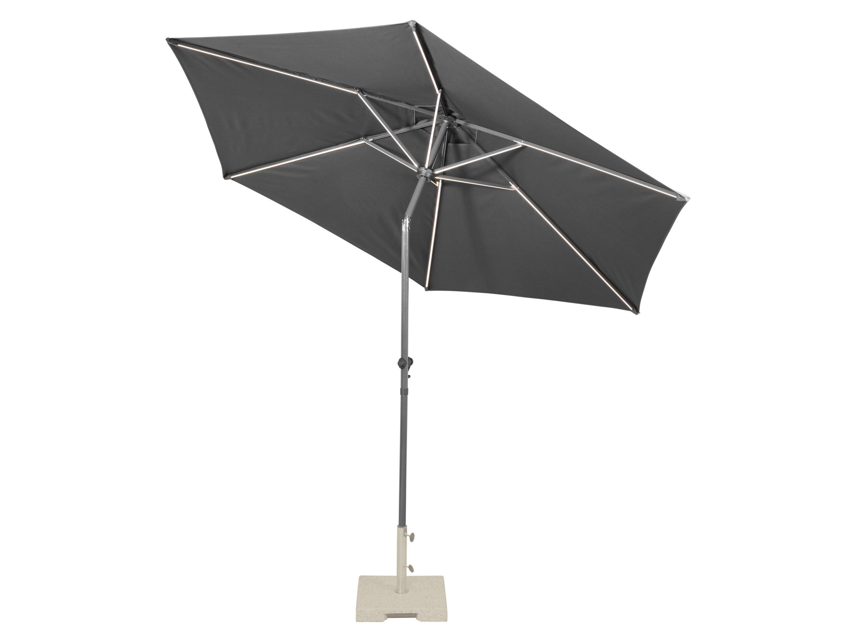 LIVARNO® Sonnenschirm mit Solar-LED-Beleuchtung 3