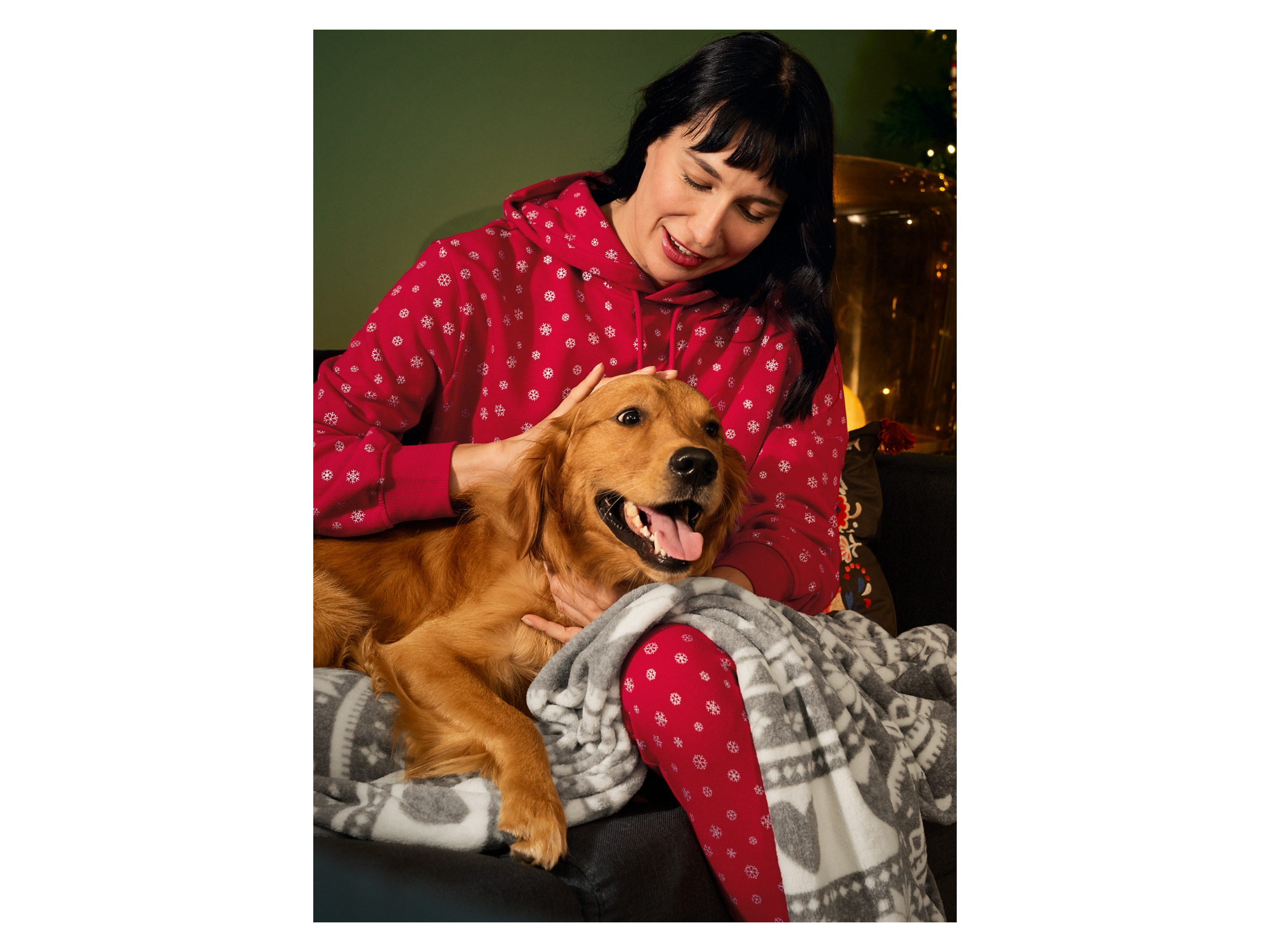 Thumbnail - esmara® Damen Sweathose Weihnachten (Rot, XS(32/34))