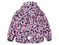 Ein rosa Mädchen-Jackett mit Leopardenmuster.