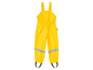 Gelbe Regenhose mit Hosenträgern für Kinder.