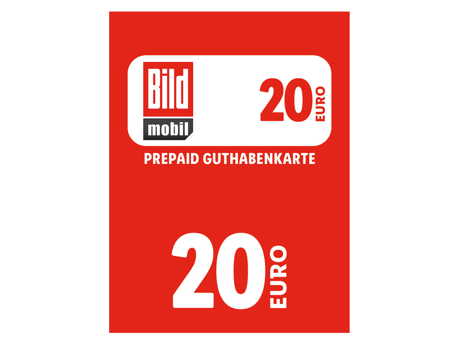 BILDmobil Code über 20 € online kaufen | LIDL | Prepaid Guthaben