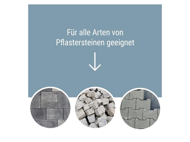Geeignet für alle Arten von Pflastersteinen: rechteckig, kubisch und H-förmig.