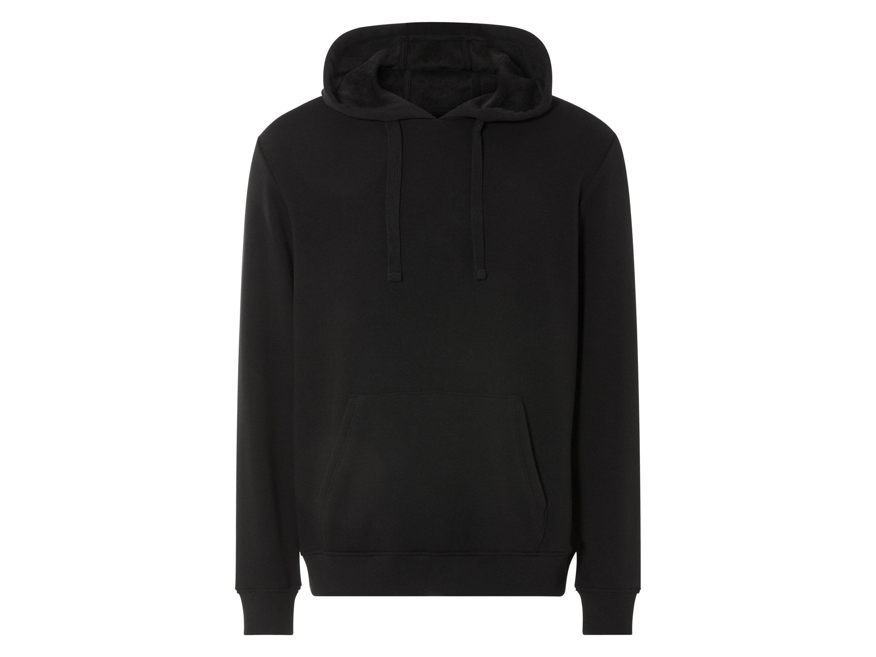 LIVERGY® Herren Sweathoodie mit Teddyfutter (Schwarz, M (48/50))““ | Bündchen an Ärmeln und Saum Schnitt: leger geschnitten Ausschnitt: – Material: Polyester recycelt, 30 % Baumwolle, 5 % Elasthan Lycra® Pflegehinweis: waschen bei max. 40°C nicht bleichen schonende Trocknung im Wäschetrockner bei max. 60°C bügeln bis 150 °C Stufe 2. Dampfbügeleisen kann verwendet werden nicht trockenreinigen Größe: S 44/46 – XXL 60/62 Meine Lidl-Größe – so einfach gehts Deine Größe findest du in der Lidl-Größentabelle . Oeko-Tex® Standard 100 Geprüft auf Schadstoffe Zertifizierungsnummer: 19.Hbd.66584 Hohenstein Htti Standard 100 by Oeko-Tex® ist die weltweit bekannteste, unabhängige Zertifizierung schadstoffgeprüfter Textil- und Lederprodukte aller Art – vom Garn und den Stoffen bis hin zum gebrauchsfertigen Artikel. Das Label bestätigt