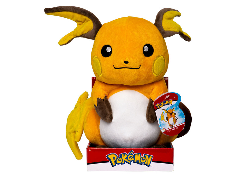 Gehe zu Vollbildansicht: Wicked Cool Toys Pokémon Raichu Plüsch 30 cm - Bild 1