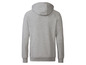 Ein grauer Kapuzenpullover.