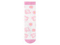 Weiße Socken mit rosa Peppa Pig-Muster.