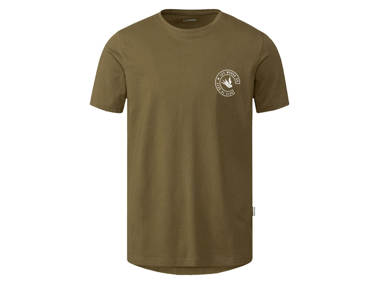 Gehe zu Vollbildansicht: LIVERGY® Herren T-Shirt, aus reiner Baumwolle, mit Print - Bild 2