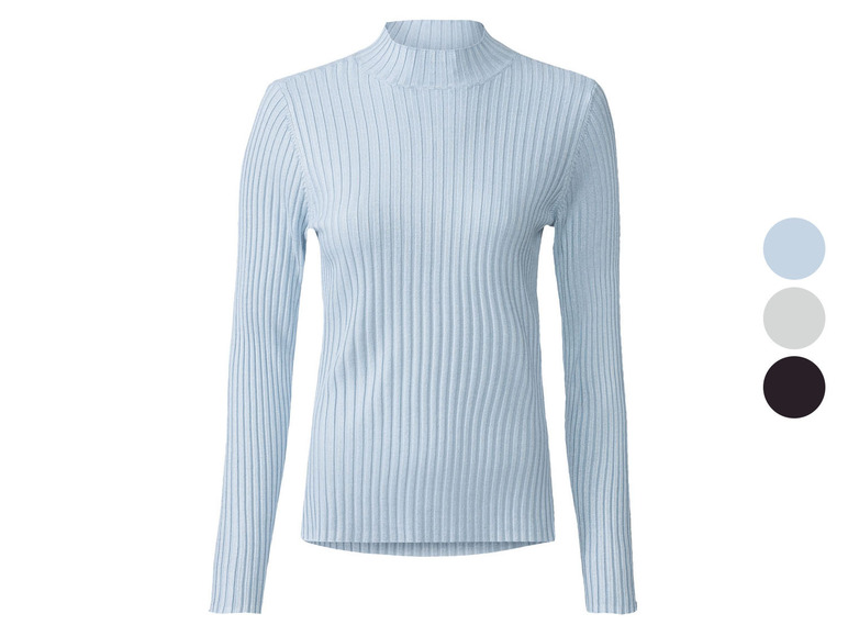 Gehe zu Vollbildansicht: esmara Damen Pullover mit weichem Stehkragen - Bild 1