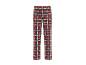 Rot karierte Pyjamahose