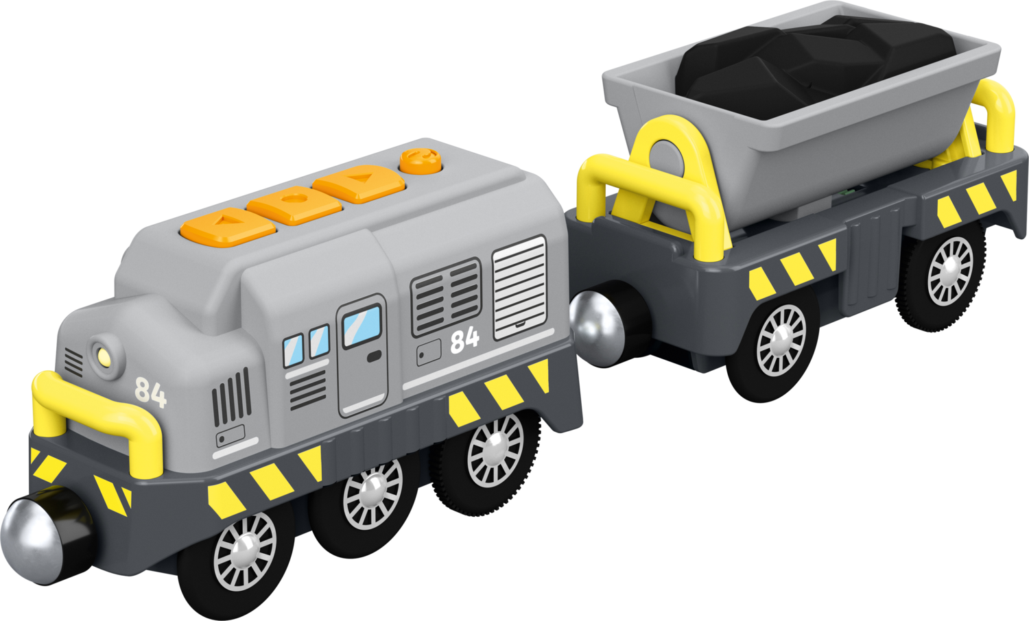 LUPILU® Elektrische Lok mit Anhänger (Elektrische Diesellok)