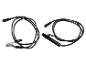 Schwarze Schweißkabel mit Elektrodenhalter und Masseklemme, 1x16mm2